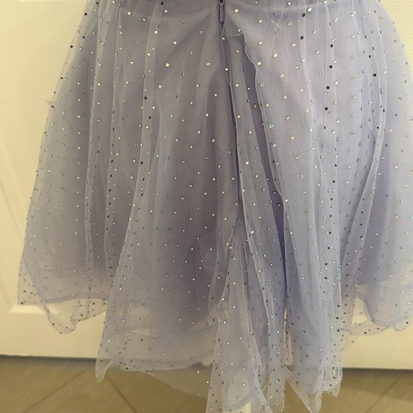 Worn 1x for 30 minutes. Pageant designer cocktail dress. Size 0 fits like XXS - Picture 8 of 9